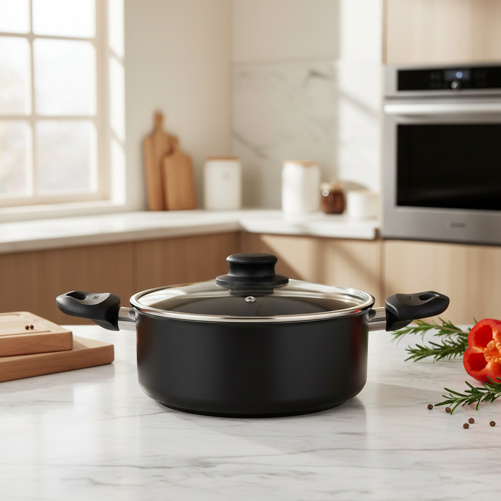 Casserole Cem Dynamic Stone – Revêtement Pierre (22 cm / 26 cm / 30 cm / 32 cm)