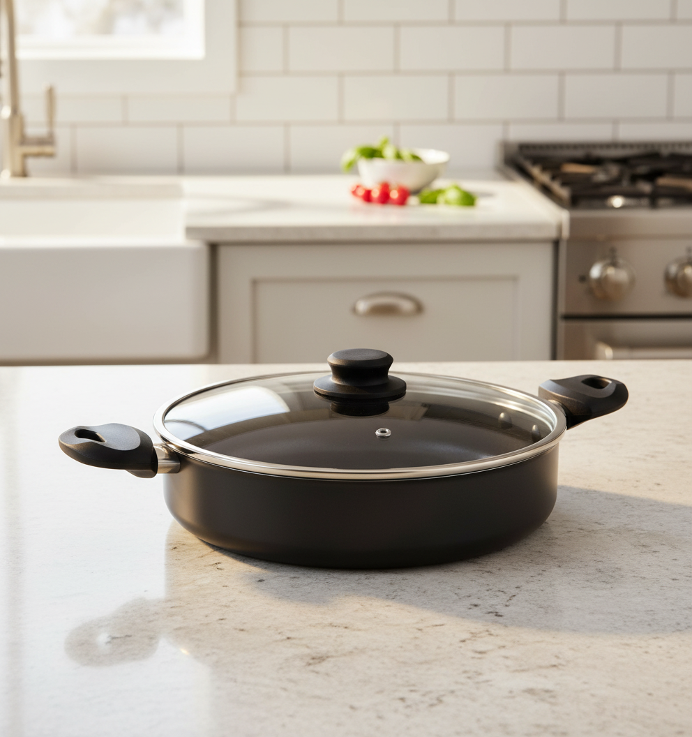 Casserole Cem Dynamic Stone – Revêtement Pierre (22 cm / 26 cm / 30 cm / 32 cm)