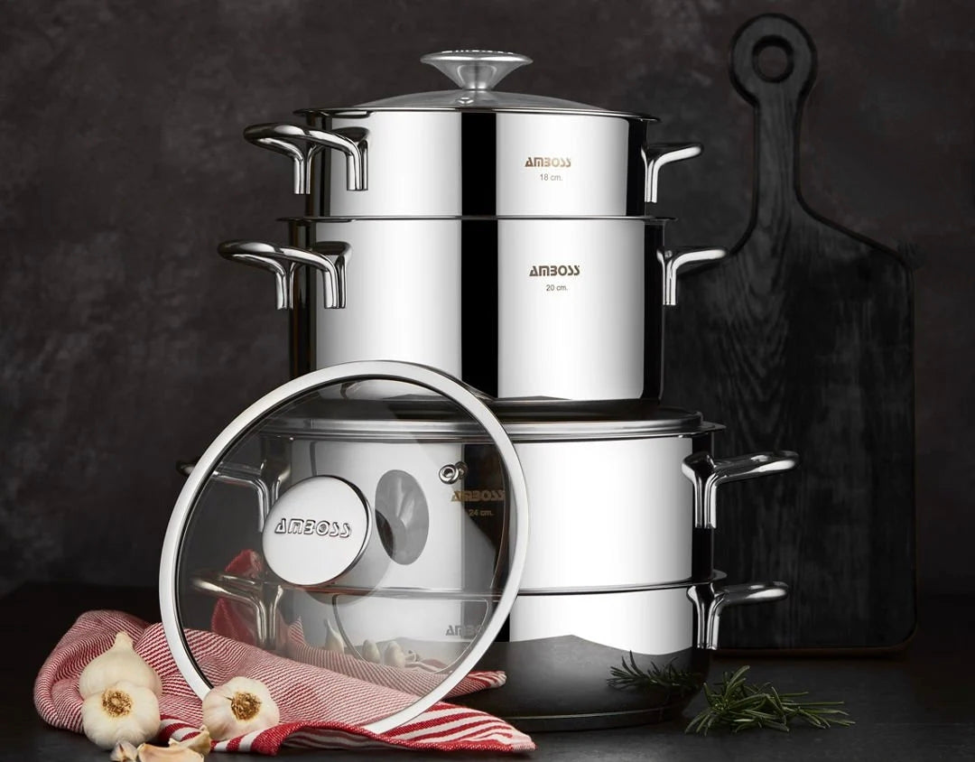 Amboss Cool – Set de 8 Pièces en Acier Inoxydable