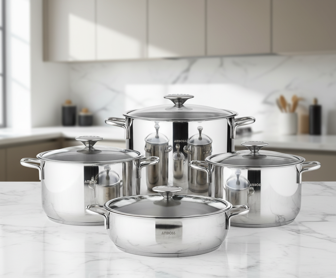 Amboss Cool – Set de 8 Pièces en Acier Inoxydable