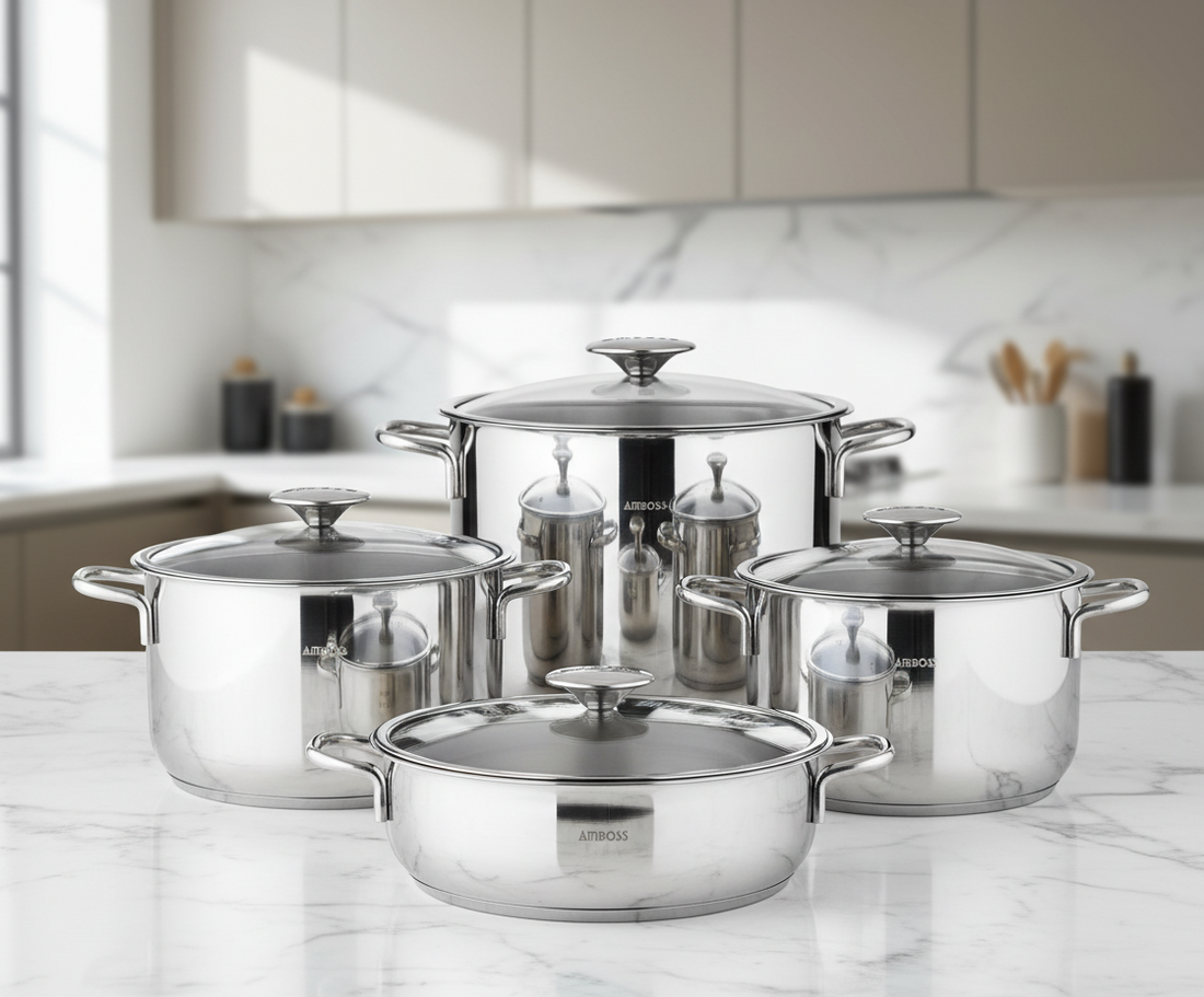 Amboss Cool – Set de 8 Pièces en Acier Inoxydable