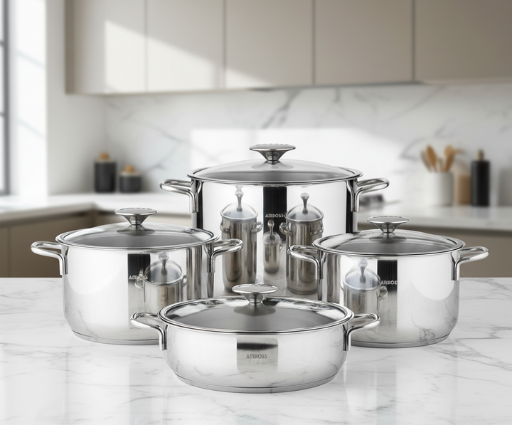 Amboss Cool – Set de 8 Pièces en Acier Inoxydable