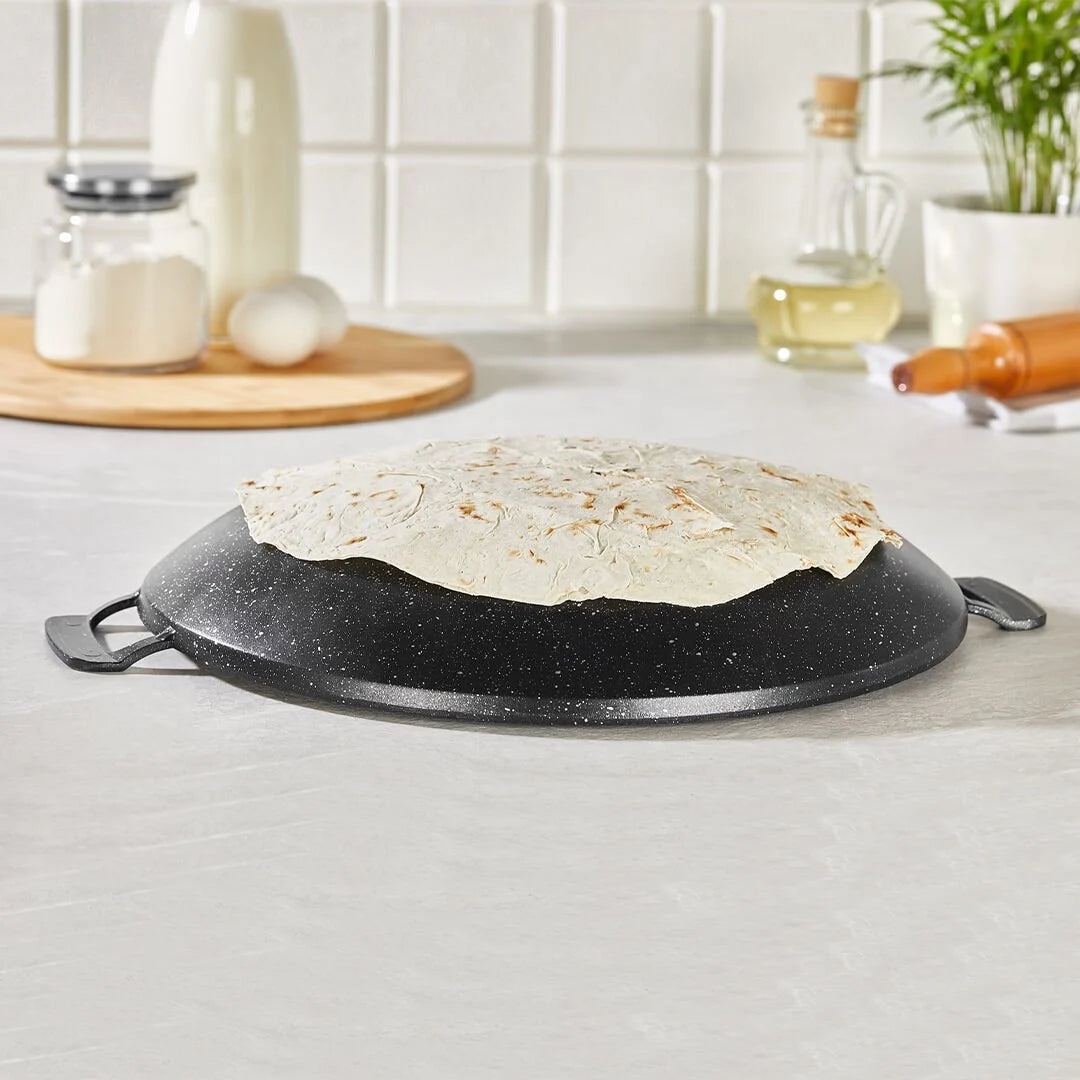 Wok Poêle en fonte Amboss Violet – Idéale pour mechoui, viandes et légumes