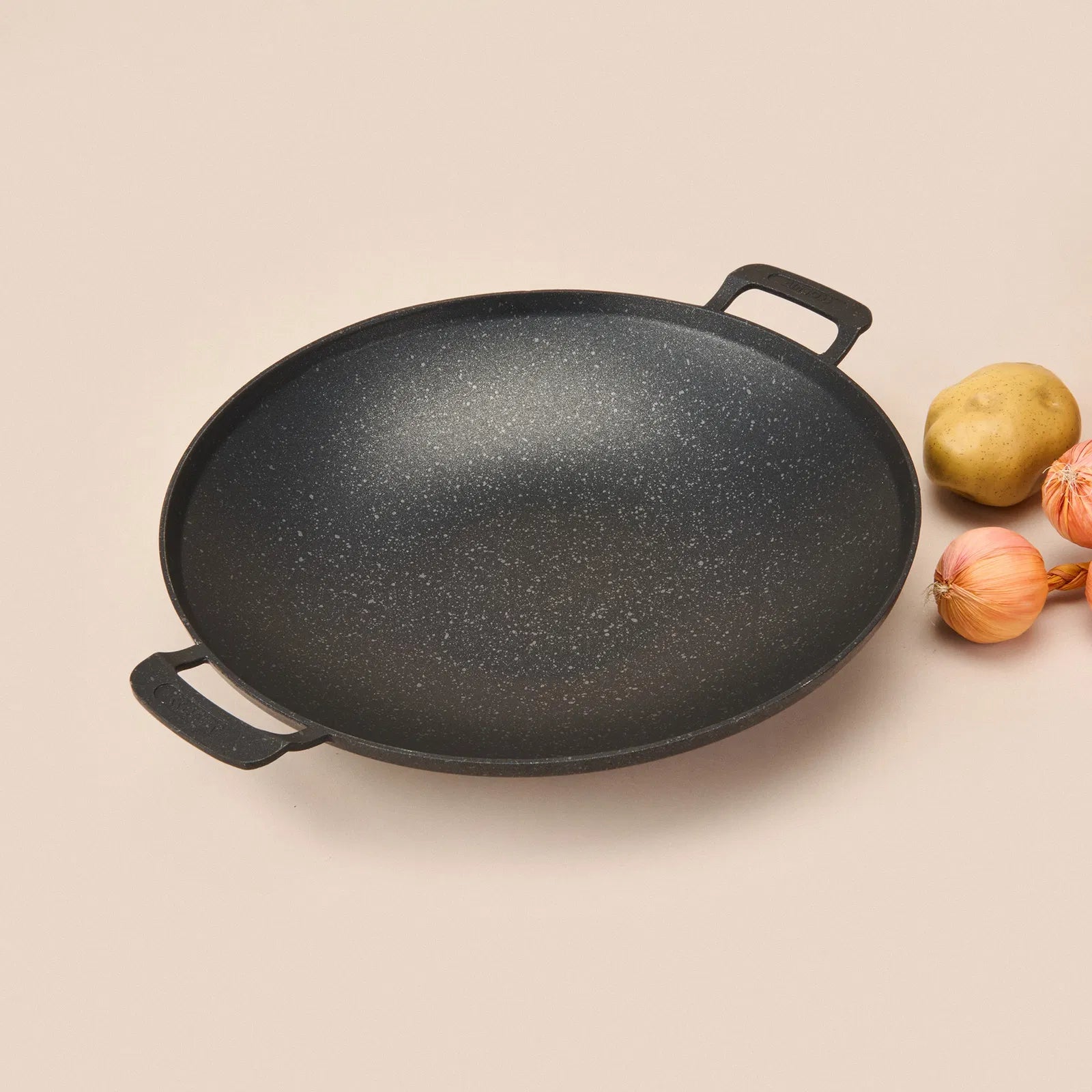 Wok Poêle en fonte Amboss Violet – Idéale pour mechoui, viandes et légumes