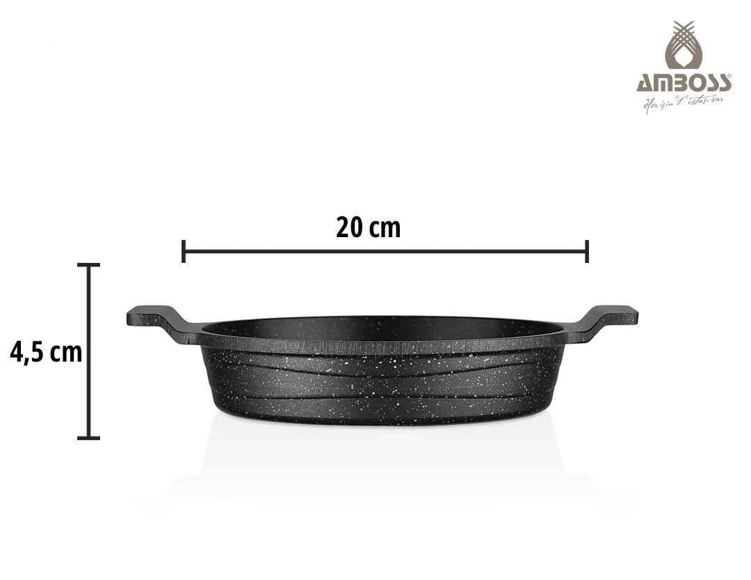 Amboss Astral Ensemble de 3 Poêles en Granit – Poêle