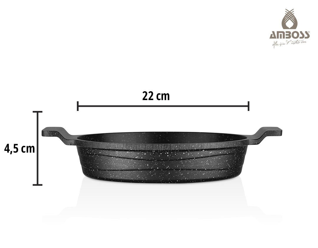 Amboss Astral Ensemble de 3 Poêles en Granit – Poêle