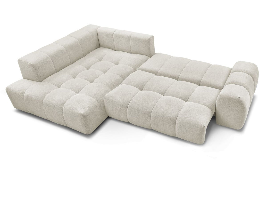 Canapé FLY d'angle convertible coffre – tissu chiné