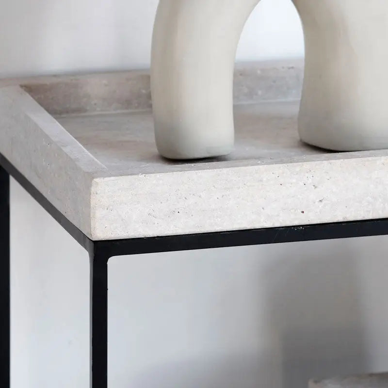 Console d'entrée – Design minimal et marbre