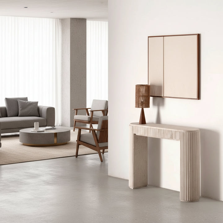 Console en travertin