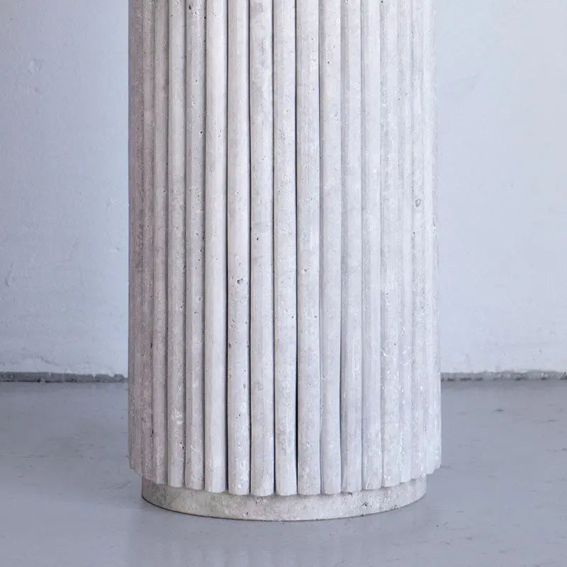 Console d'entrée  – Travertin sculptural