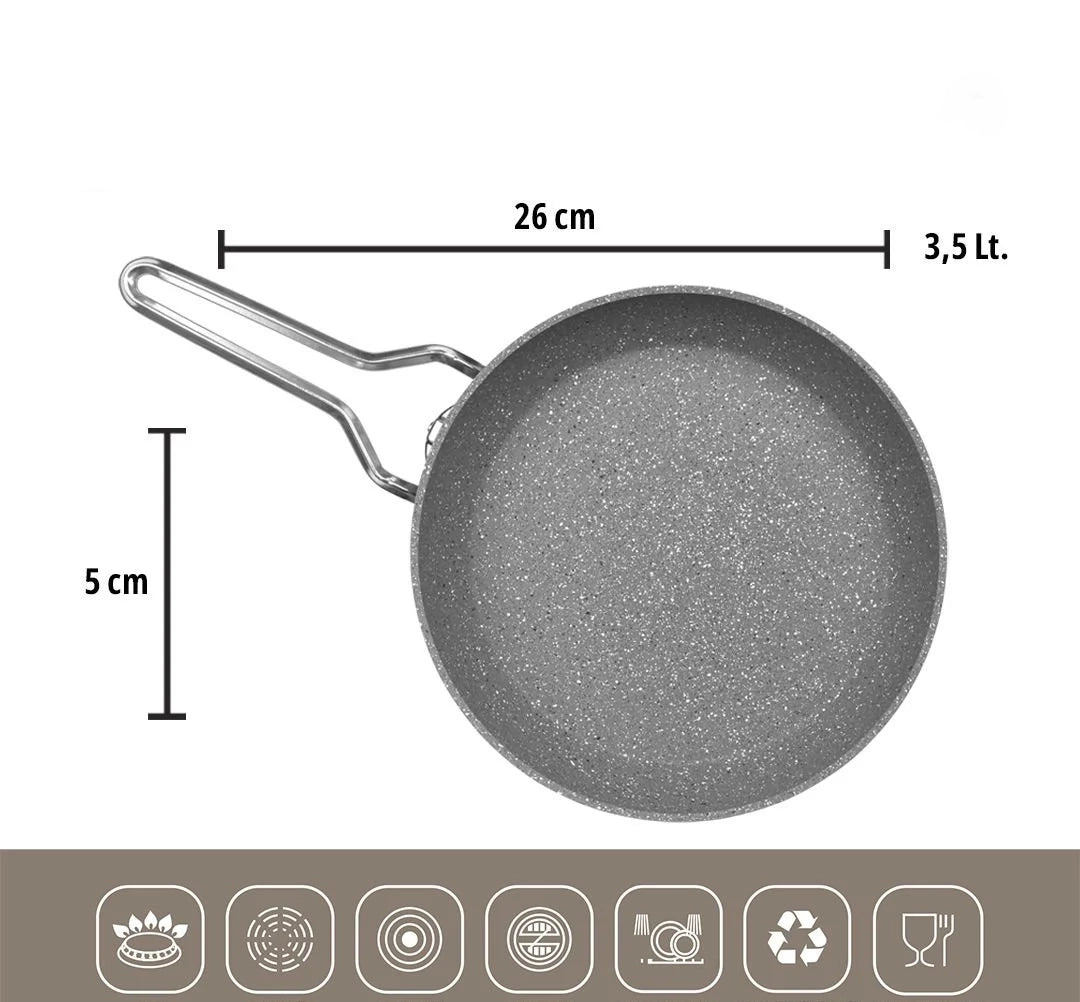 Set de Casseroles Amboss Crystal 7 Pièces – Granit Rose Gold