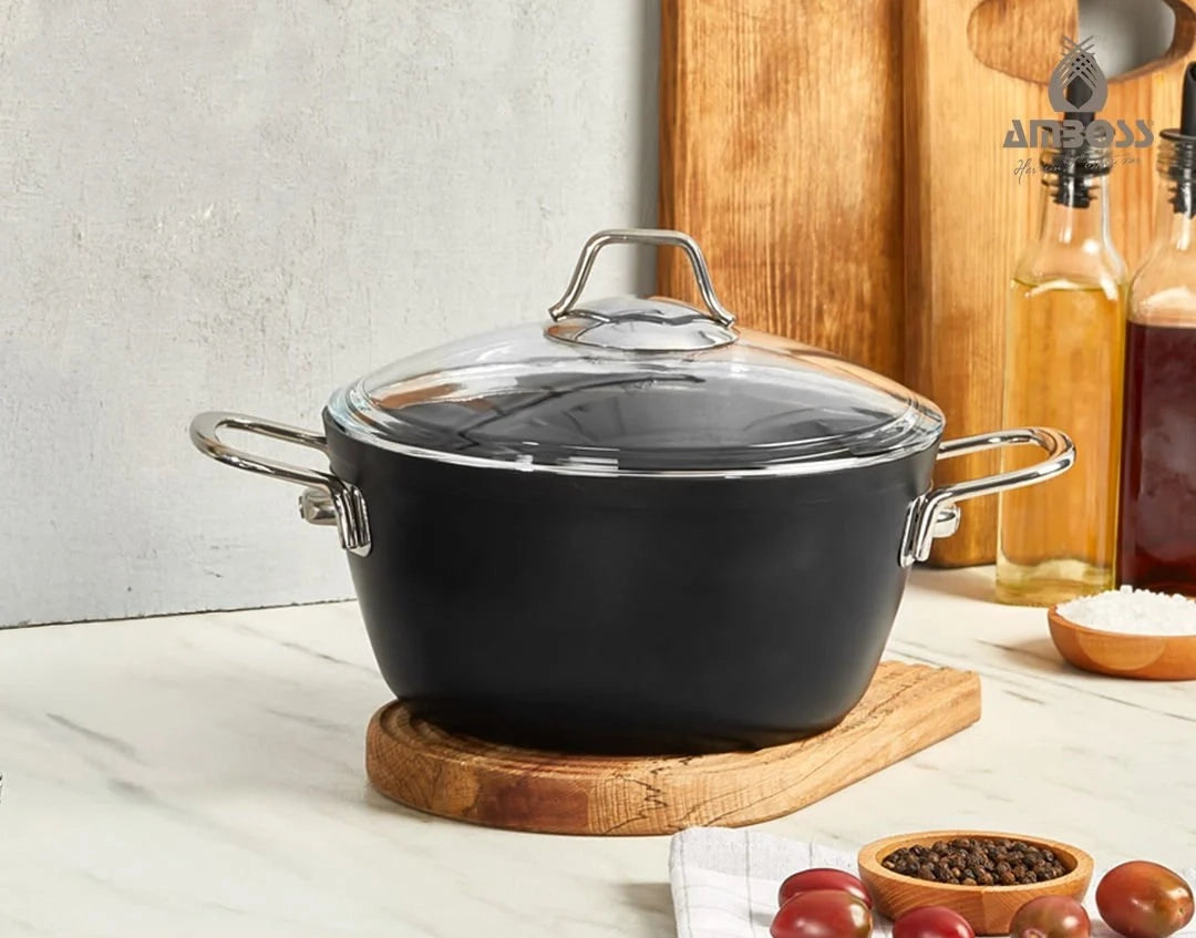 Casserole haute Amboss Dark – Titane Antiadhésif (Variantes 20/22/24/26 cm)