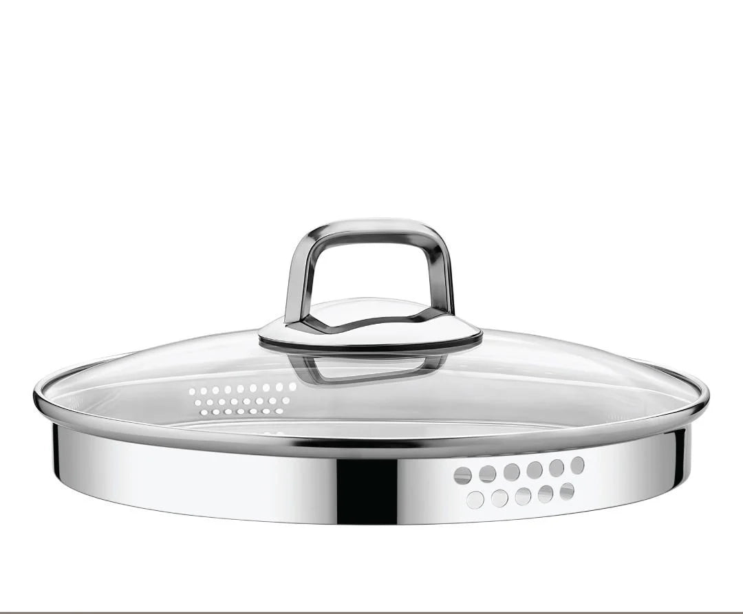 Amboss Diamond Strainer – Batterie de Cuisine 8 Pièces à Couvercles Verre