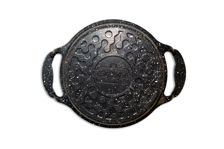 Poêle à double poignée 16 cm – revêtement effet pierre noir