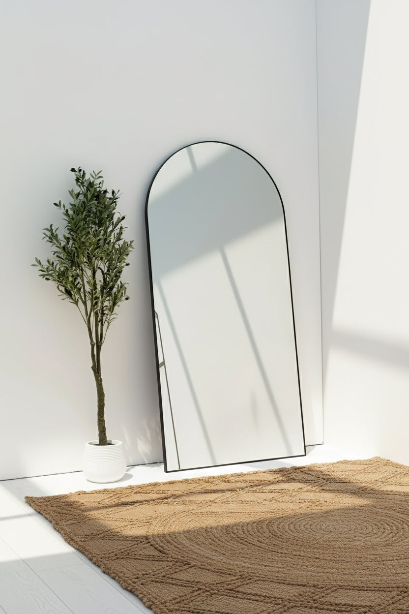 Miroir XXL Noir – Pleine Longueur 200x100 CM