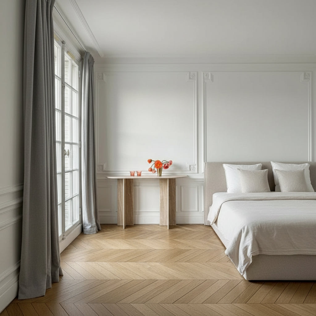 Console d’entrée – Travertin naturel