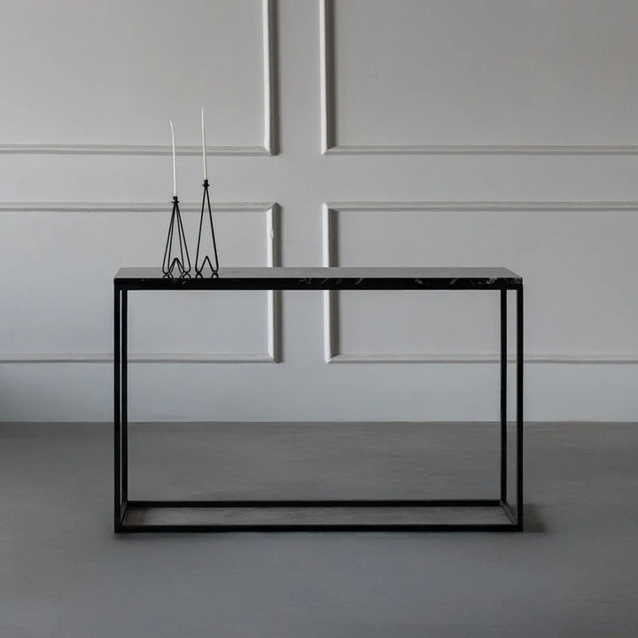 Console Atlas en marbre noir