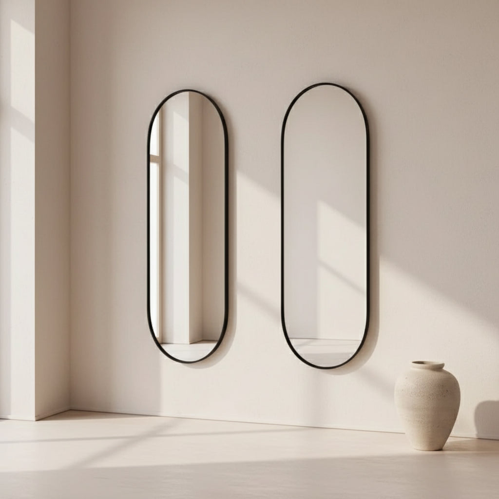 Miroir ovale 40 × 100 cm