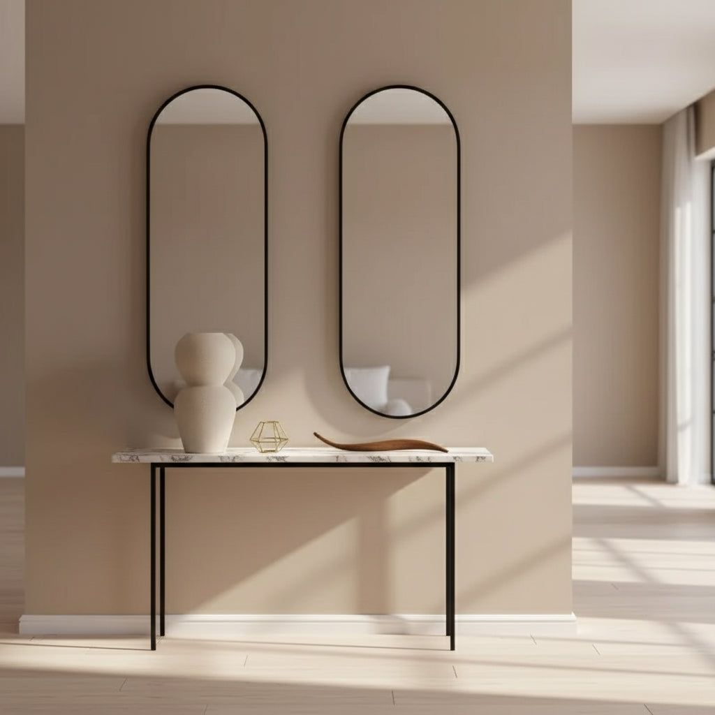 Miroir ovale 40 × 100 cm